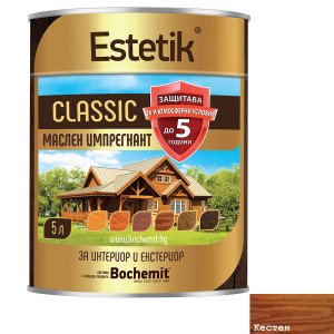 Импрегнант на маслена основа Bоchemit Estetik , цвят Кестен , 5 л.