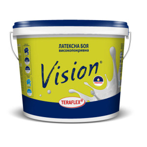 Interior latex paint Teraflex Vision, white satin, 15 l.