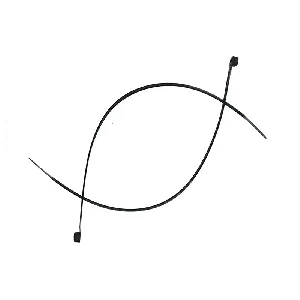  Кабелна стяжка UV защита черна , 2.5х120 мм , 100 бр