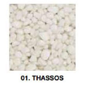 Stones for decorative stone carpets Natural Stone 2-4 мм Thassos , 25 кг