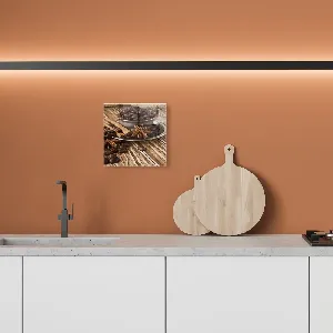 Картина върху стъкло GL011 Kawa 1 , 30x30 см.