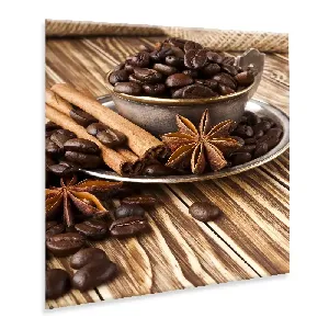 Картина върху стъкло GL011 Kawa 1 , 30x30 см.