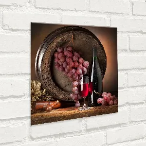 Картина върху стъкло GL066 Wino 4 , 30x30 см.