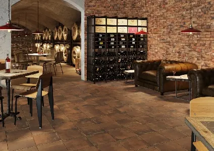 Clinker for floor Piatto red , 300х300х9 мм