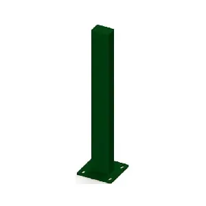 Кол ограден с планка 60/40 мм. , H 100 см. , RAL6005 зелен