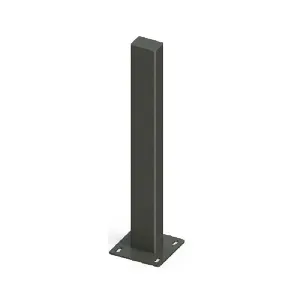 Pole fenced with a plank 60/40 мм. , H 125 см. , RAL7016