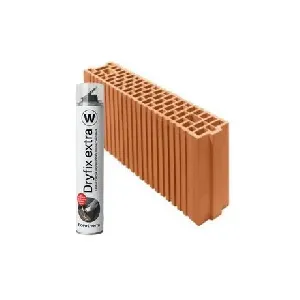 Комплект 100 бр Porotherm 12 Profi + лепило Dryfix