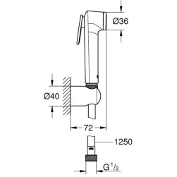 Sanitary shower set 1025302431 Tempesta-F 30