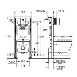 Комплект за вграждане за WC 36501000 Rapid SL 5 в 1