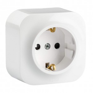 Socket shuco for open mounting Legrand 782420 , 16A , IP21 , white