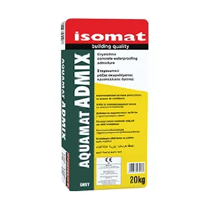 Кристализираща хидроизолационна добавка за бетон Aquamat Admix Grey , 20 кг