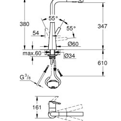 Кухненски смесител Zedra 32553DC2