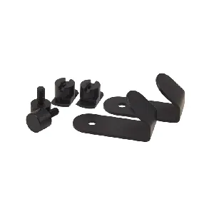  FibroTech hooks black , RAL 9011 , 2 pcs.
