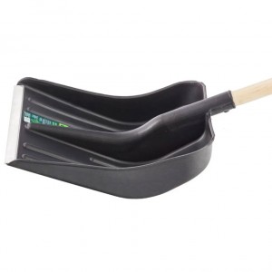  Snow shovel 360 x 405 x 1550 mm, plastic, with wooden handle