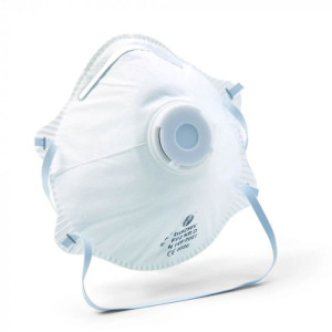 Fine dust protection mask FFP 2, with valve