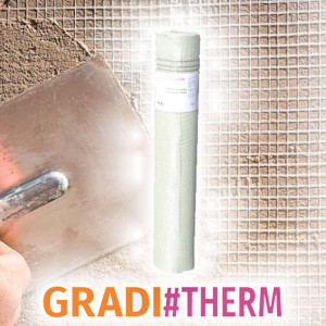 Мрежа стъклофибърна GRADI#THERM , 145 г./кв.м.