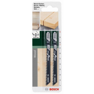 Jigsaw blades Bosch 2609256716 , T111C DIY, 100 mm. , 2 pcs.