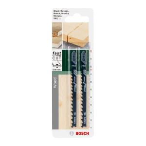 Ножчета за прободен трион Bosch 2609256718 , T144D DIY , 100 мм. , 2 бр.