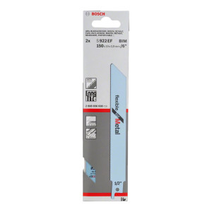 Ножчета за саблен трион Bosch 2608656038 , S 922 EF Flexible for Metal , 2 бр.