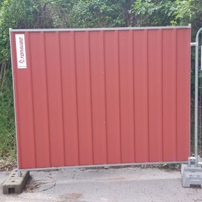  Solid mobile fence, 2x2.35 m, RAL 3011