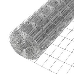 Fence netting Electro-welded galvanized, Ф1.6, 5.5х7.5 cm., 1x25 m.