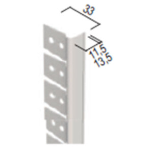  PVC corner for arch 30x13.5 mm, 3.0 m