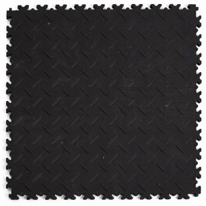 PVC подови плочи Fortelock Industry Diamond Black