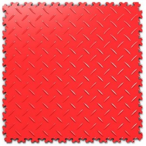 PVC подови плочи Fortelock Industry Diamond Rosso Red