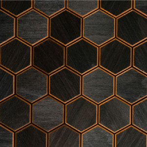 Панел за стени и сауни Hexa S Thermo Black