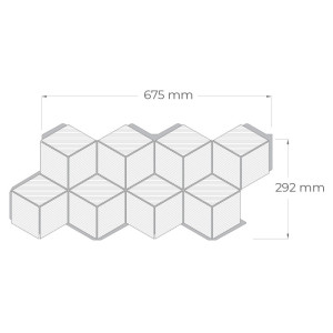 Панел за стени и сауни Rhombus Thermo Black