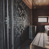 Панел за стени и сауни Square Black