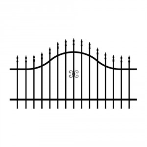 Panel Fence Eva Lux 2, 0.90-1.20 m. / 1.80 m., RAL 9005