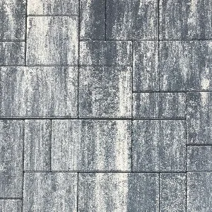 Паваж RETTANGO комби графитено-бял /меланж/