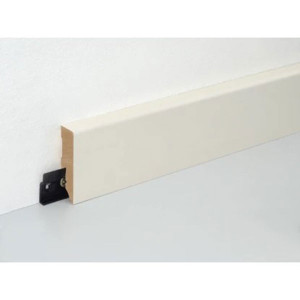 MDF skirting board FU062L1-552184 , 58 mm. , 2.4 m., White 9001