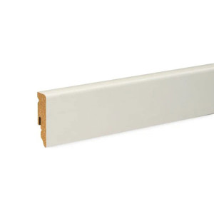 MDF skirting board FU062L1-552184 , 58 mm. , 2.4 m., White 9001