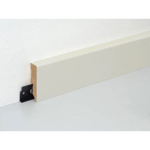 MDF skirting board FU062L1-552183 , 58 mm. , 2.4 m., White 9010