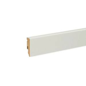 MDF skirting board FU062L1-552183 , 58 mm. , 2.4 m., White 9010