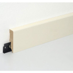 MDF skirting board FU062L1-552173 , 58 mm. , 2.4 m., Pearls 1013