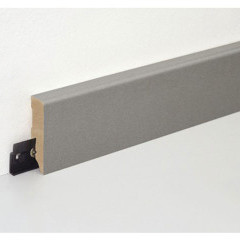 MDF skirting board FU062L1-552178 , 58 mm. , 2.4 m., Grey 7037