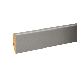 MDF skirting board FU062L1-552178 , 58 mm. , 2.4 m., Grey 7037