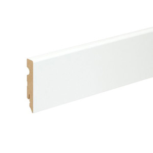 Перваз MDF FU084L1 , 80 мм. , 2.4 м. , бял