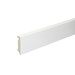 PVC skirting board K0062OC , 58 mm. , 2.4 m., white