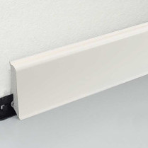 PVC skirting board K0210L , 59 mm. , 2.4 m., White oak