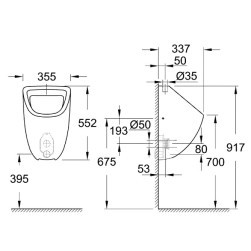Писоар Bau Ceramic 39439000