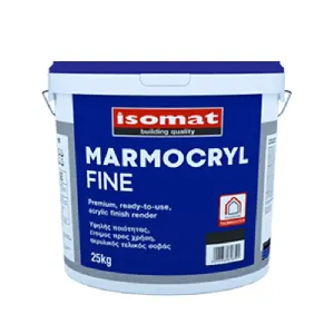 Polymer paste plaster MARMOCRYL Fine 1.5 mm, white, 25 kg
