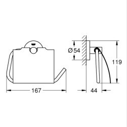 Поставка за тоалетна хартия Essentials 1024652430