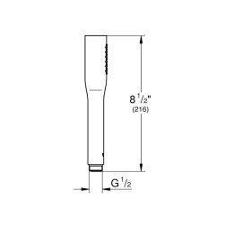 Hand shower with 1 jet Euphoria Cosmopolitan 22126KF0