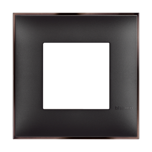 Single frame Legrand BTICINO Classia R4802BH , black with nickel