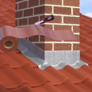 Самозалепваща битумна лента Ондубанд 0.15х5 м , червена