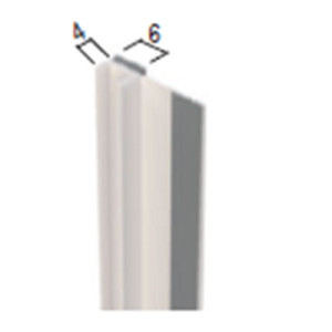  Self-adhesive PVC seal for window frames, 2.6 m